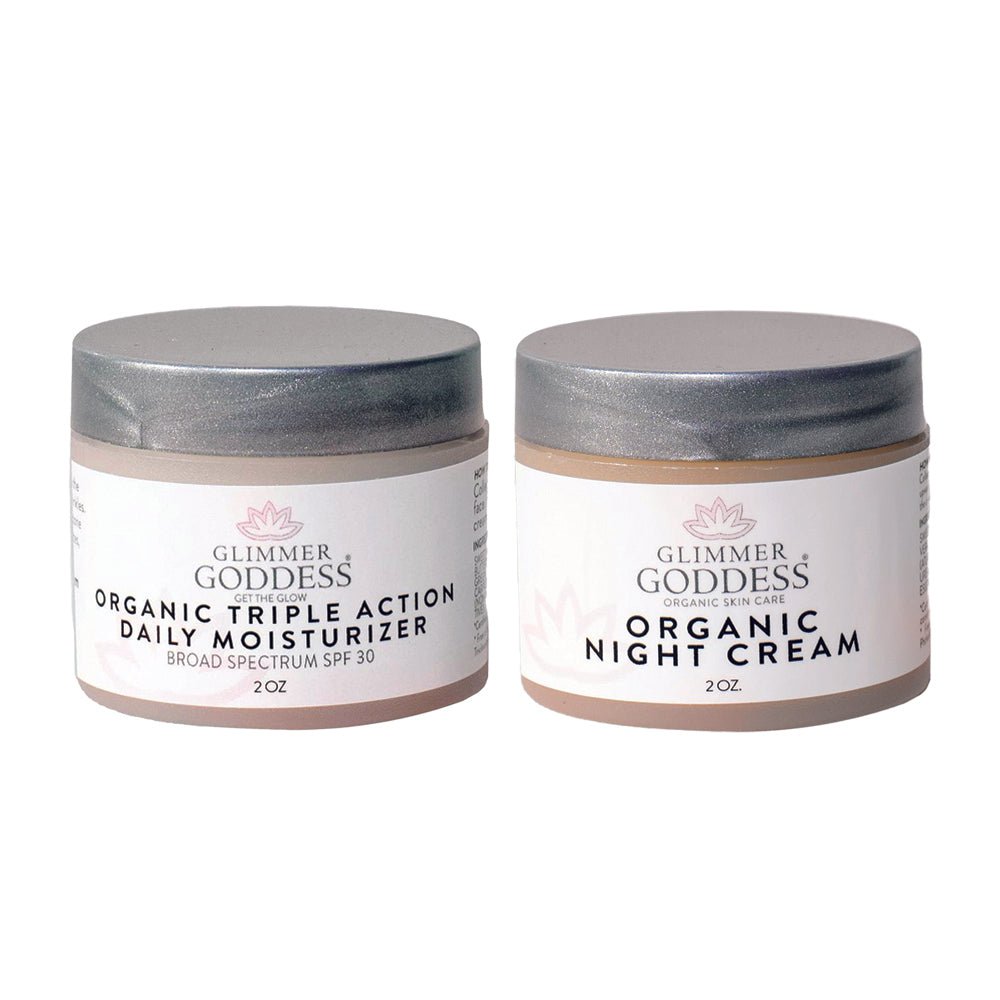 Glimmer Goddess Day & Night Radiance Duo: Moisturize, Restore, Renew-1