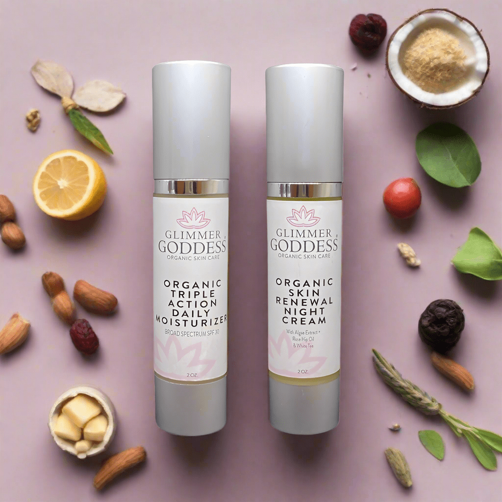 Glimmer Goddess Day & Night Radiance Duo: Moisturize, Restore, Renew-3