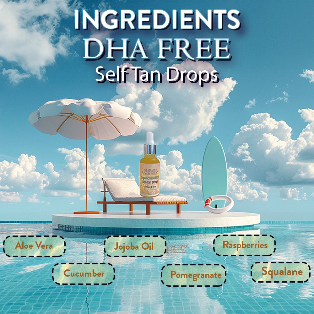 Organic DHA FREE Tanning Drops for Face & Body 1 oz.-2