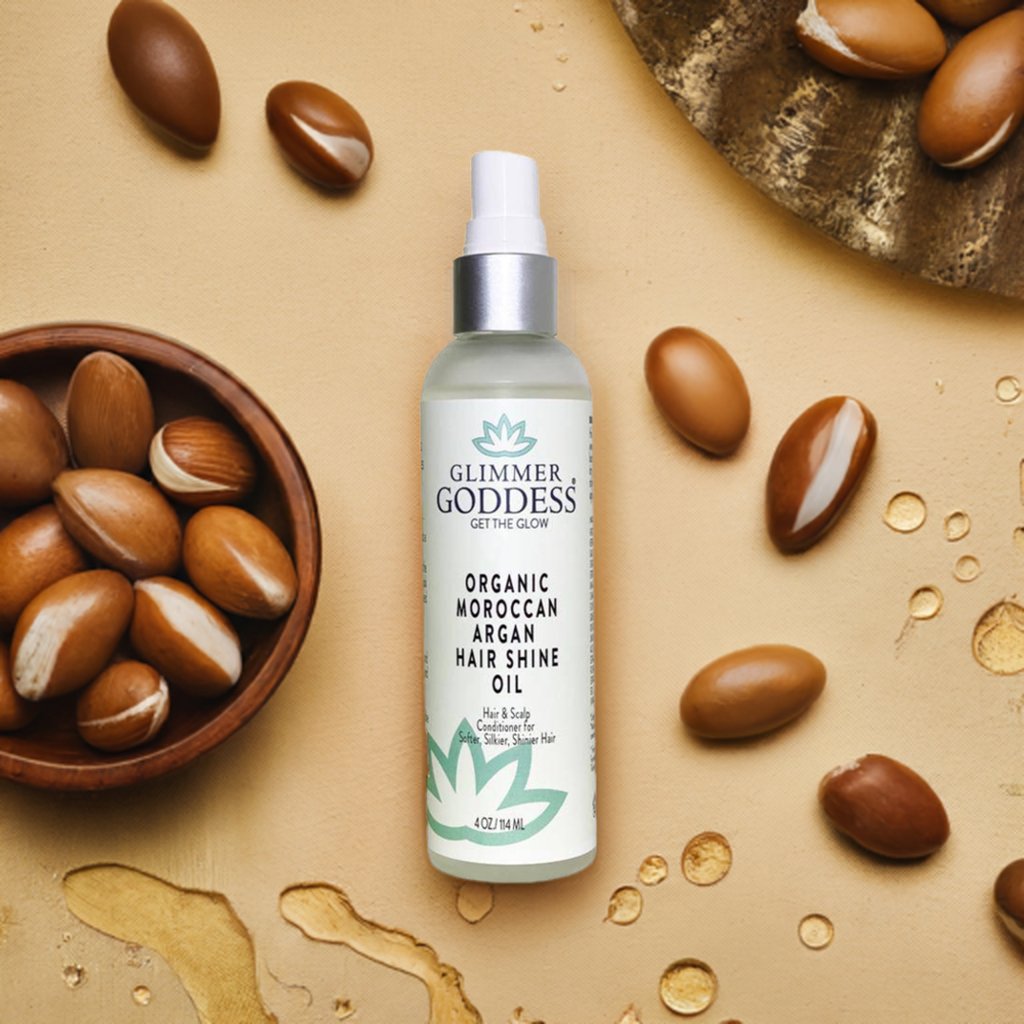 Organic Moroccan Argan Oil Hair Shine Spray-2
