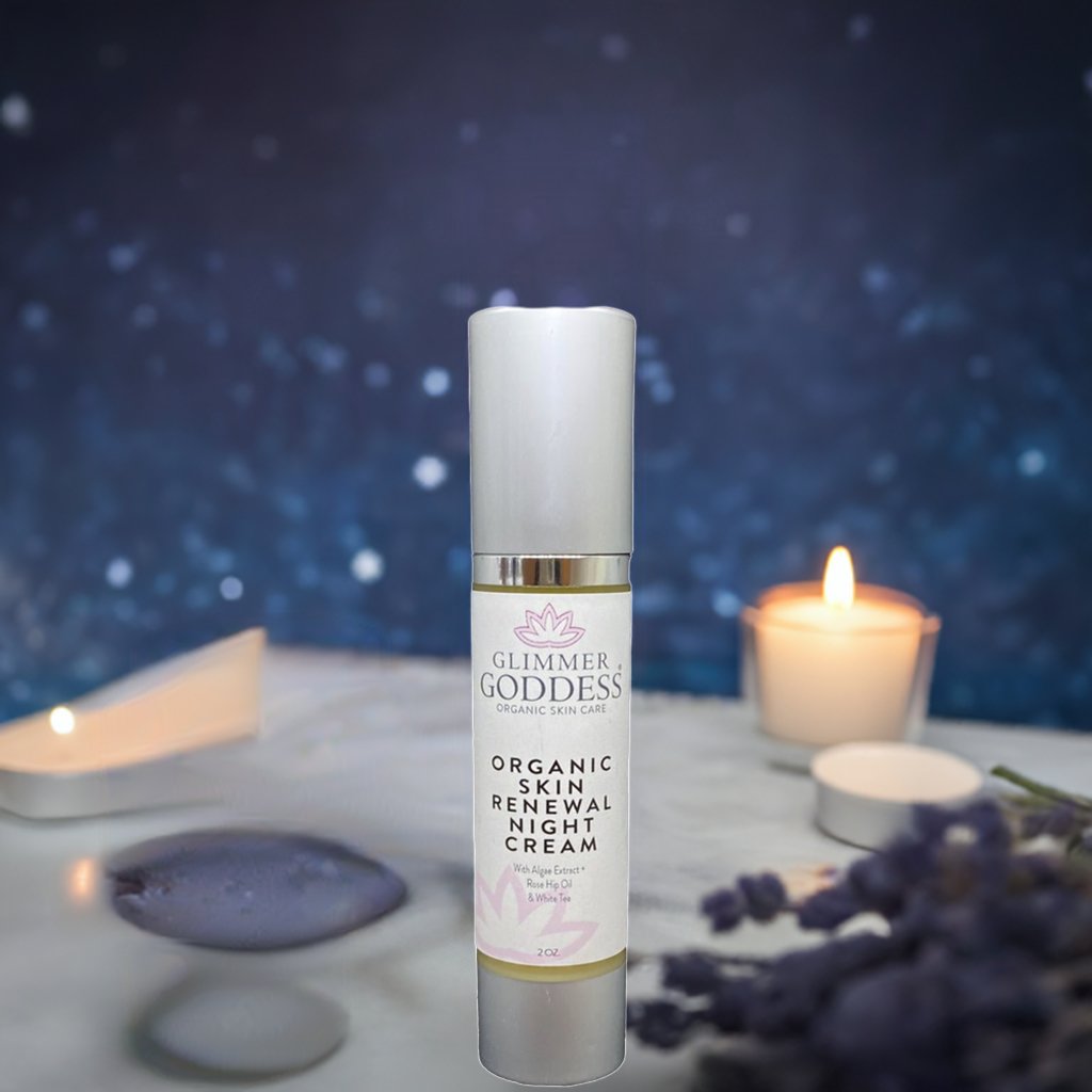 Organic Skin Renewal Night Face Cream - Hydrates & Lifts-2