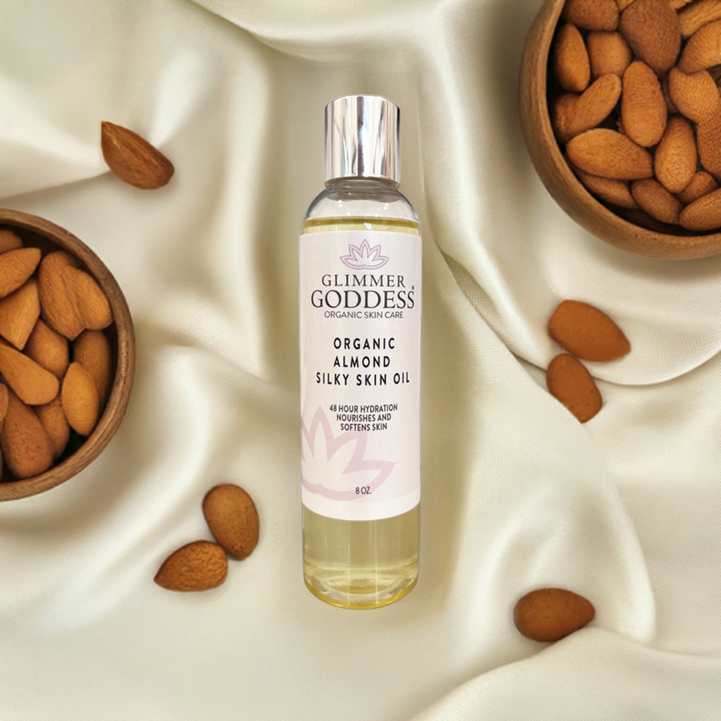 Organic Sweet Almond Silky Skin Oil - 48 Hour Hydration-2