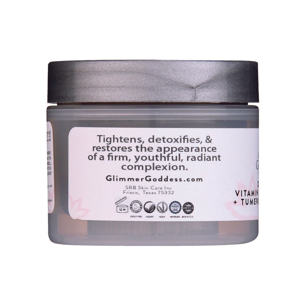 Organic Glow Up Tumeric Vitamin C & E Brightening Face Mask - 2 oz.-3