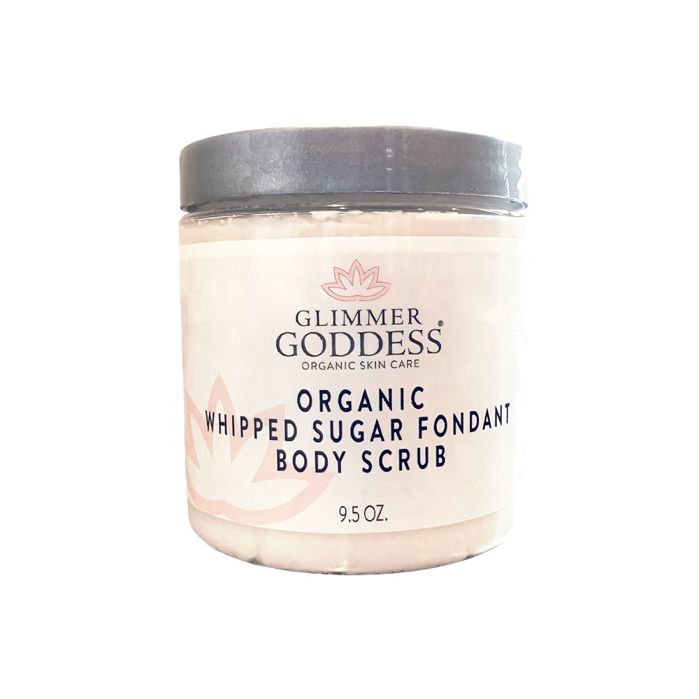 Organic Whipped Sugar Fondant Exfoliating Body Scrub - Crepey Skin Treatment-0