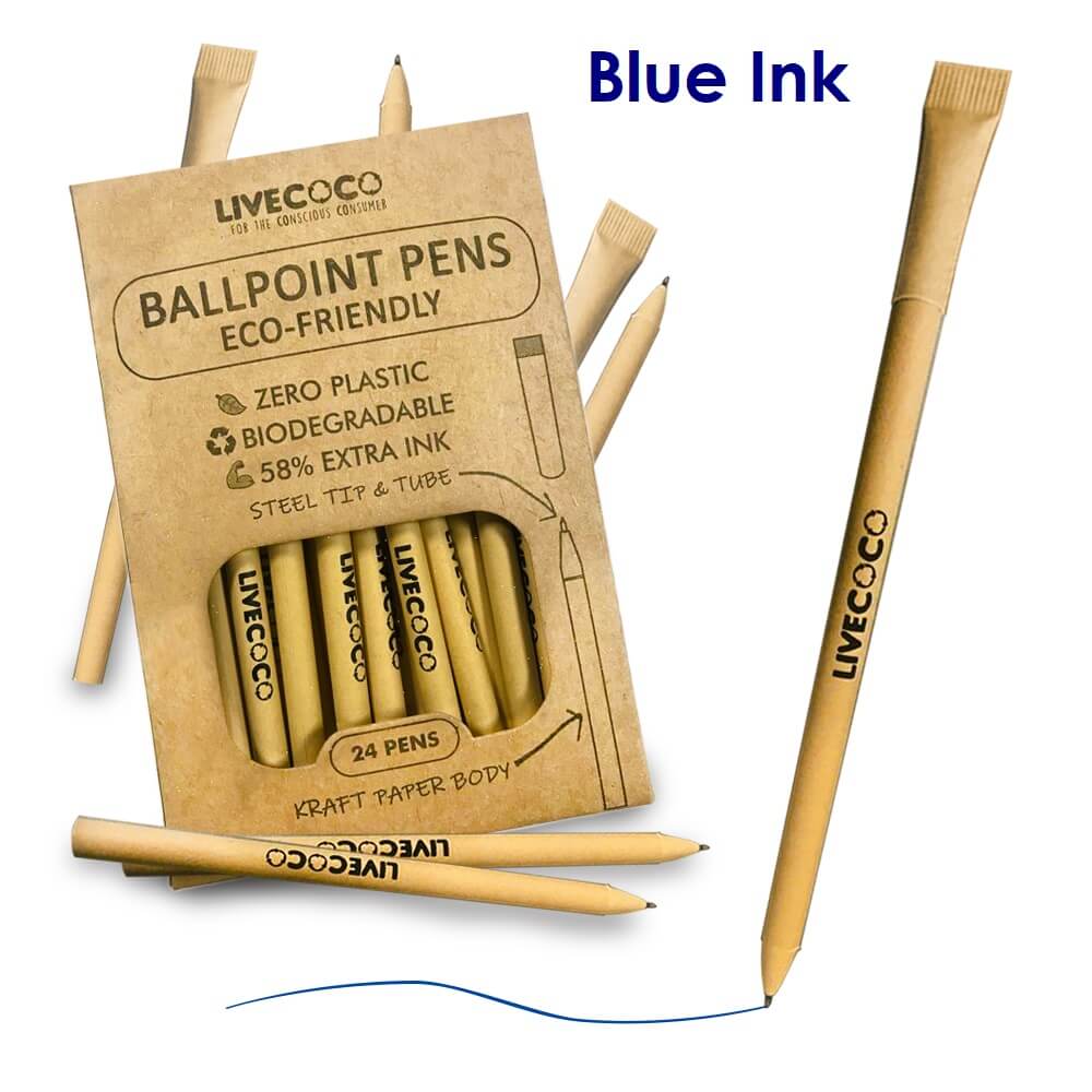 Paper Ballpoint Pens - 24 Pack-6