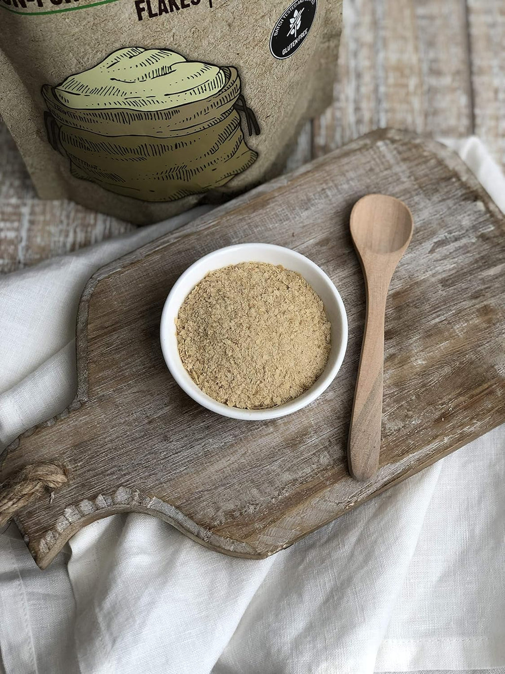 Anthony's Premium Nutritional Yeast Flakes, 10 oz, Non Fortified, Batch Tested Gluten Free, Non GMO