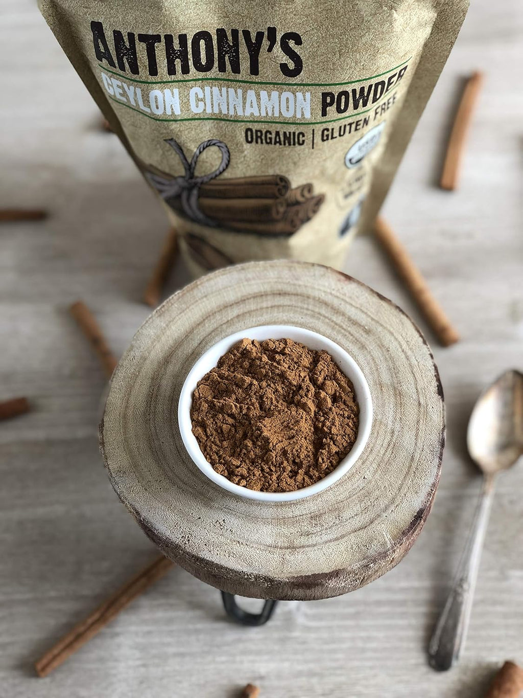 Anthony's Organic Ceylon Cinnamon Powder, 1 lb, Ground, Gluten Free, Non Irradiated, Non GMO, Keto Friendly