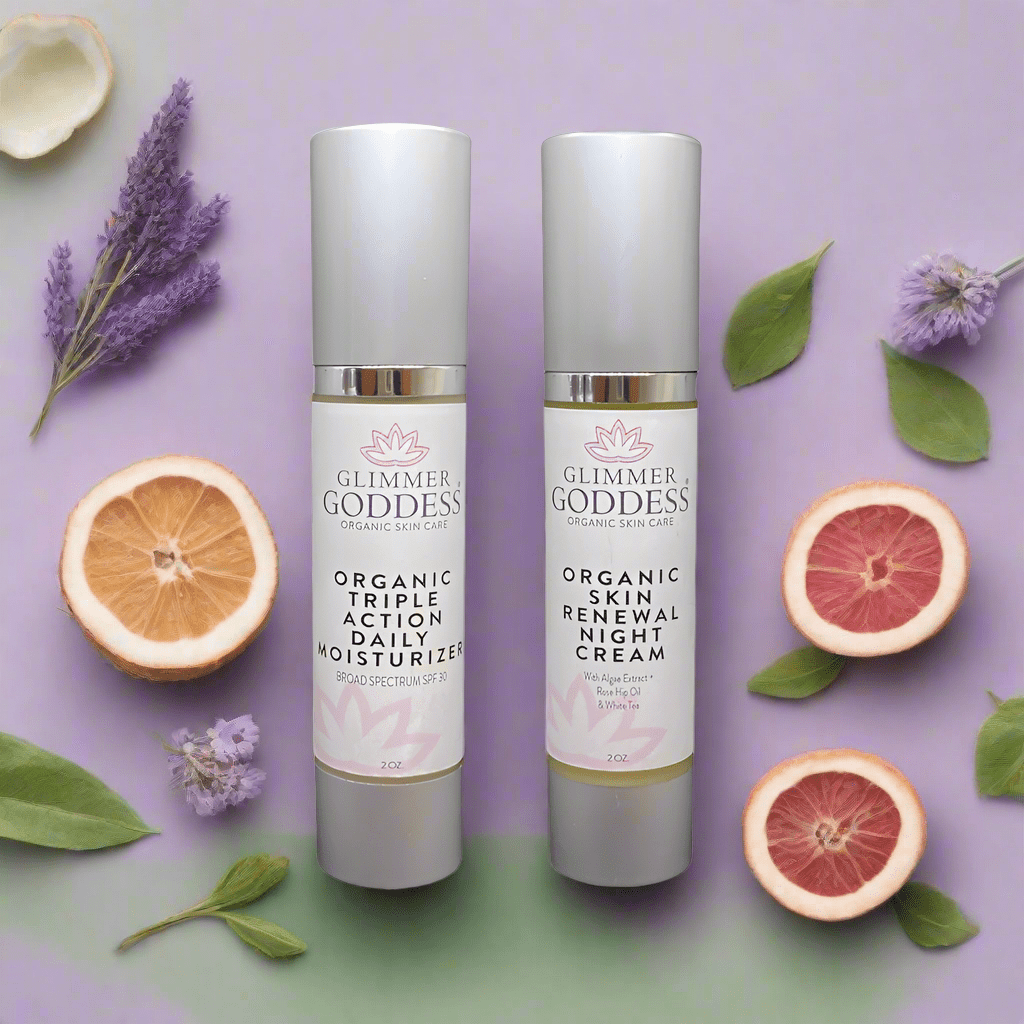 Glimmer Goddess Day & Night Radiance Duo: Moisturize, Restore, Renew-4