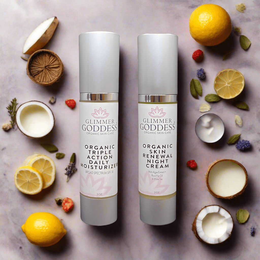 Glimmer Goddess Day & Night Radiance Duo: Moisturize, Restore, Renew-2