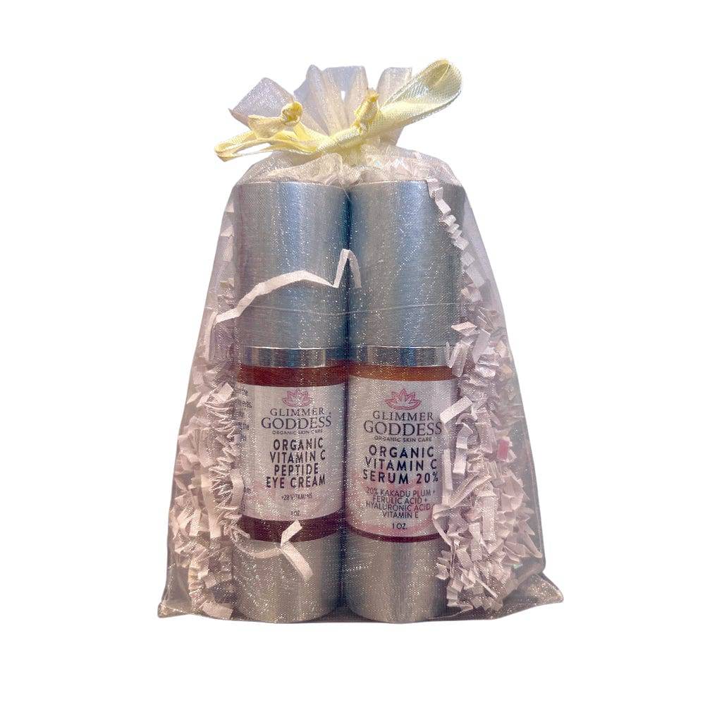 Let's Get Glowing! Organic Vitamin C Serum + Vitamin C Eye Cream-2