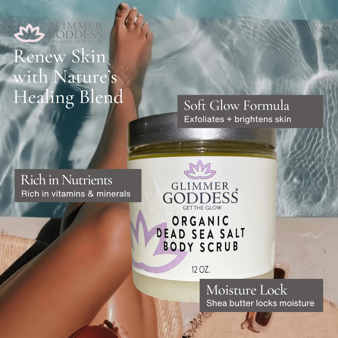 Organic Body Scrub with Dead Sea Salt & Shea Butter-2