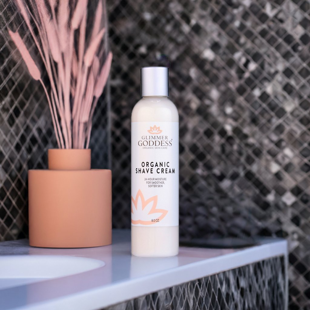 Glimmer Goddess’ Best Organic Shave Cream with Aloe, Coconut Oil, & Shea Butter-2