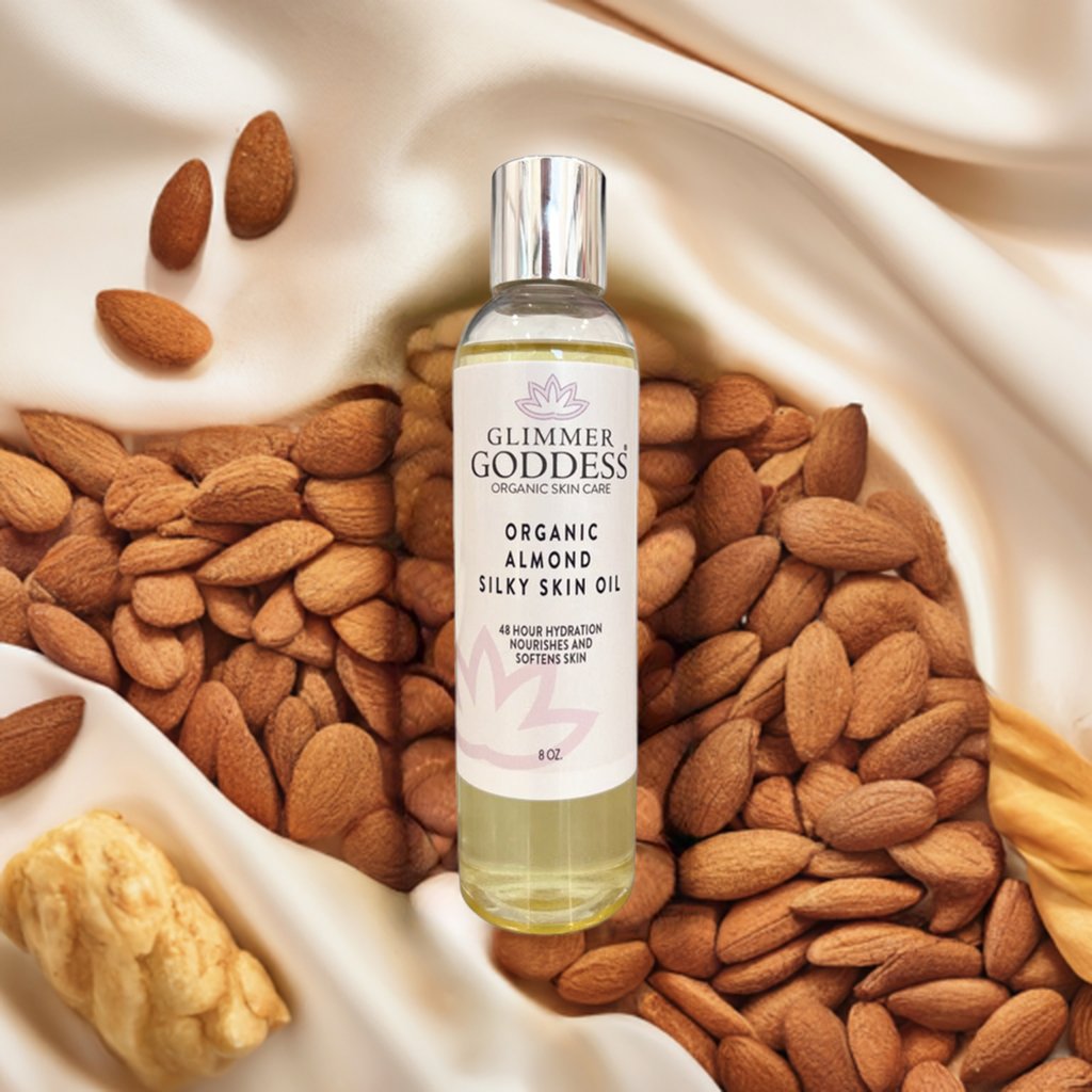 Organic Sweet Almond Silky Skin Oil - 48 Hour Hydration-3